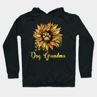 Dog Grandma Sunflower Funny Cute Family Gifts Apparel Hoodie